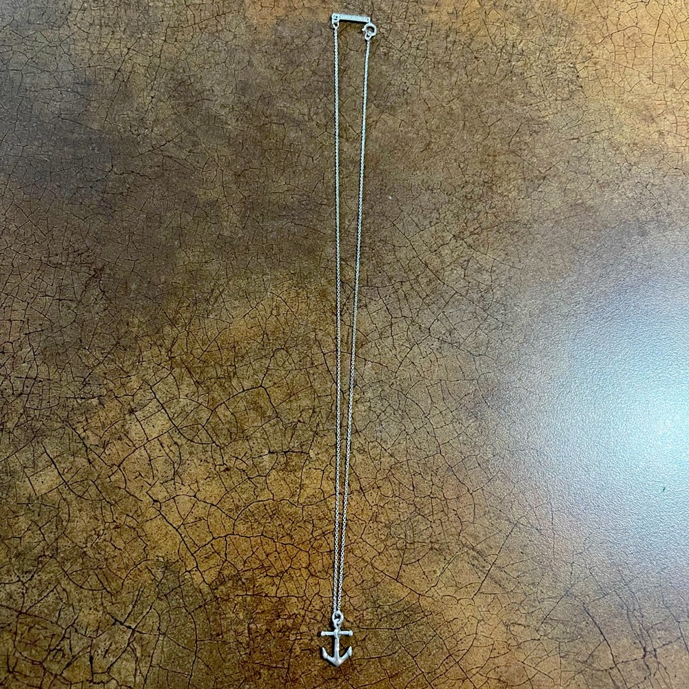 Silver Anchor Necklace